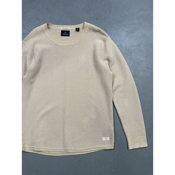 Scotch and soda Aloha London Cotton textured sweater beige XL - Picture 2 of 7